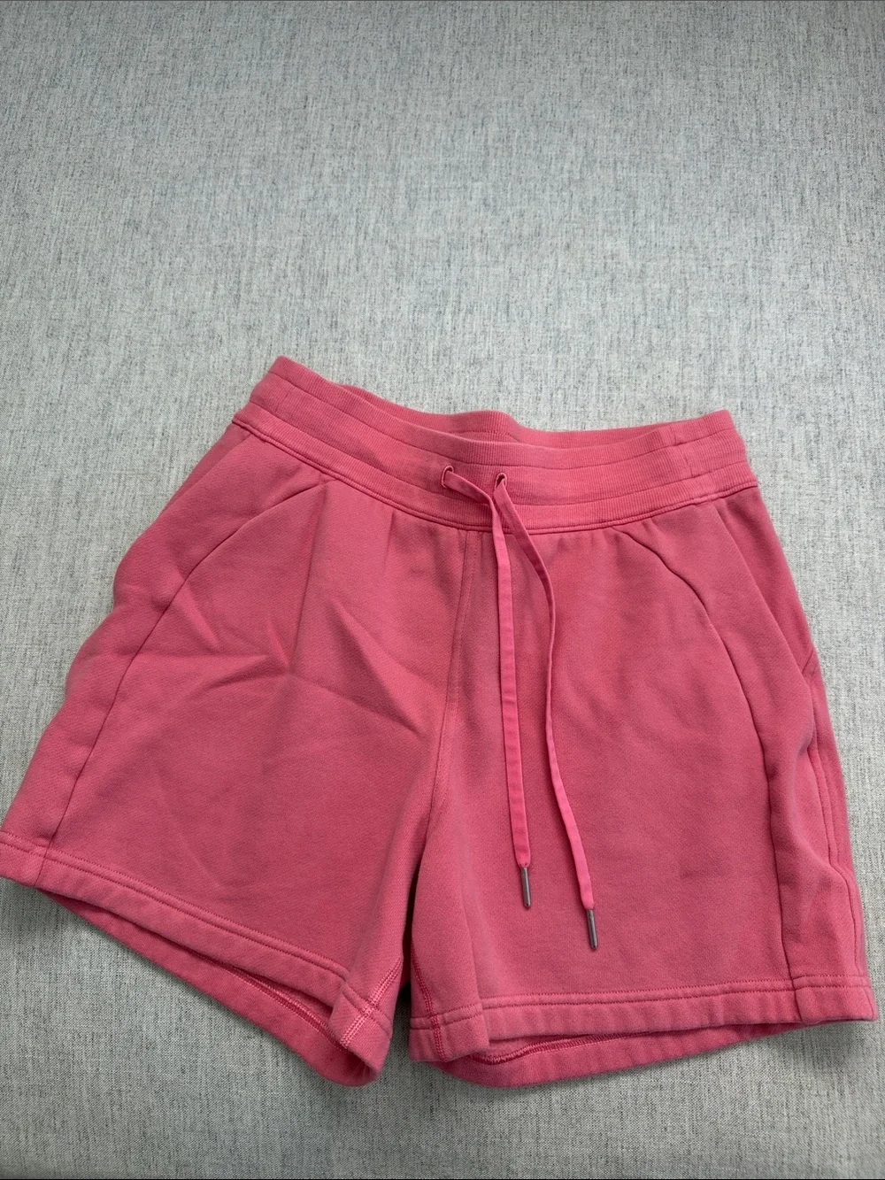 lululemon Scuba High Rise Sakura Pink Drawstring Athletic Shorts